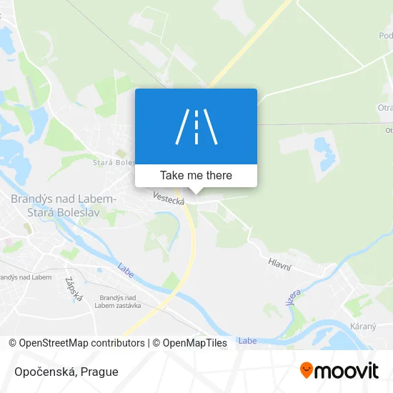 Карта Opočenská