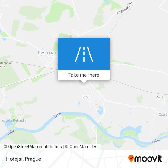 Hořejší map