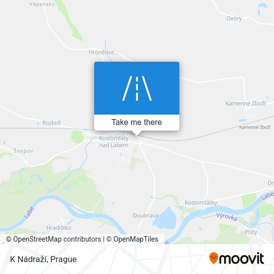 K Nádraží map