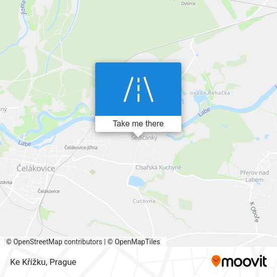 Ke Křížku map