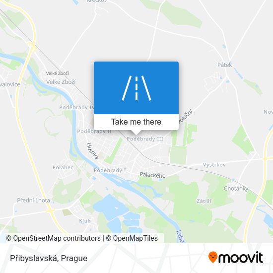 Přibyslavská map
