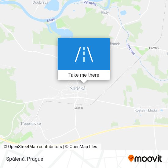 Карта Spálená