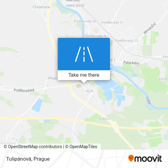 Карта Tulipánová