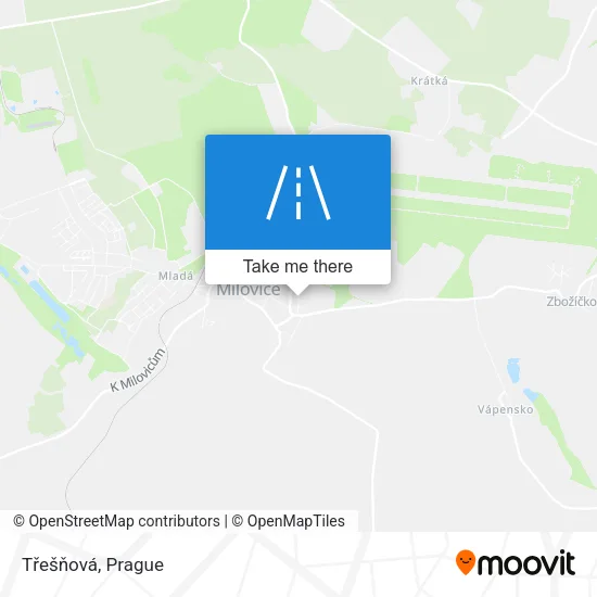 Карта Třešňová