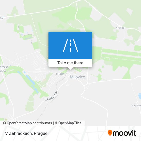 V Zahrádkách map