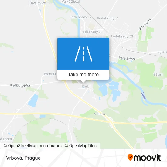 Карта Vrbová