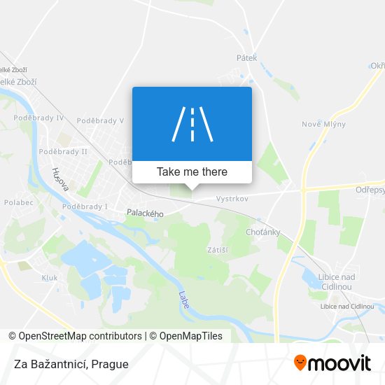 Za Bažantnicí map