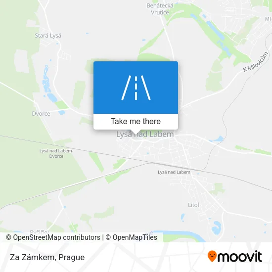 Карта Za Zámkem