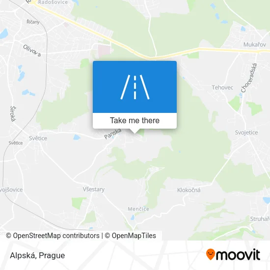 Карта Alpská