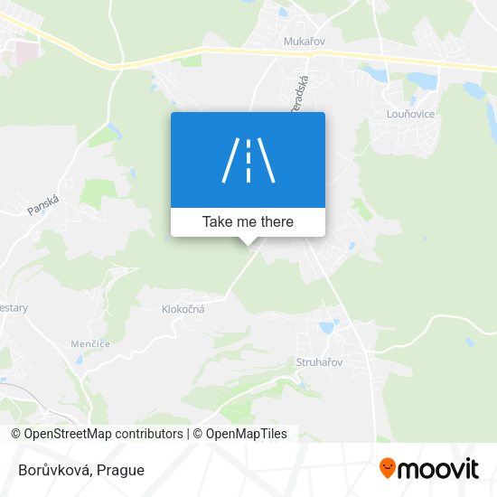 Borůvková map