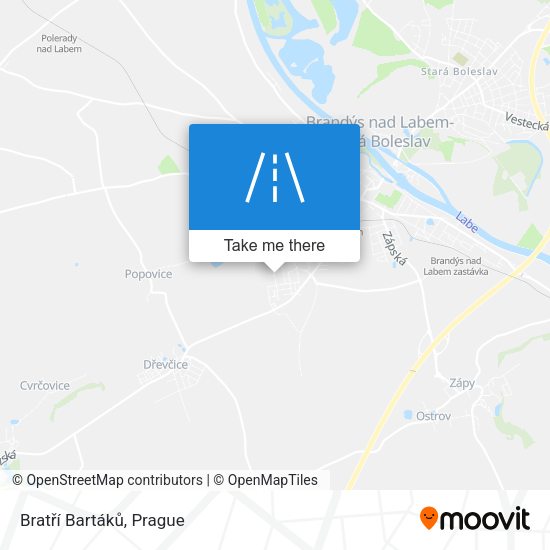 Bratří Bartáků map