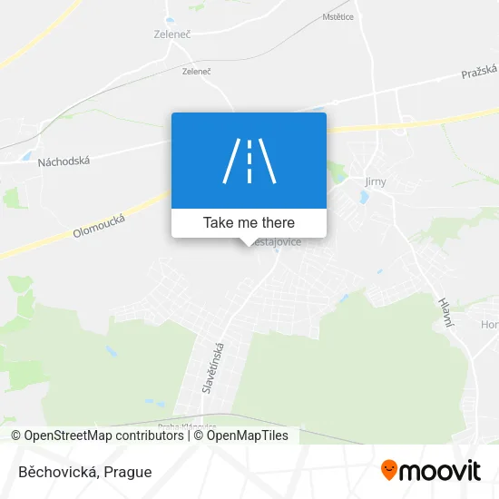 Карта Běchovická