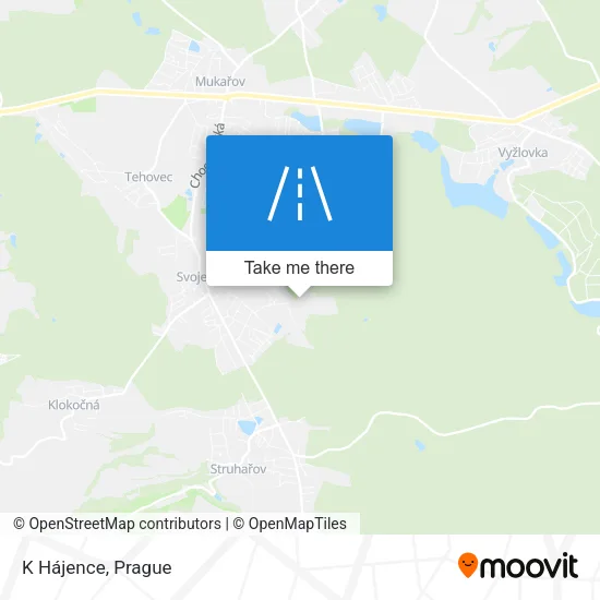 Карта K Hájence