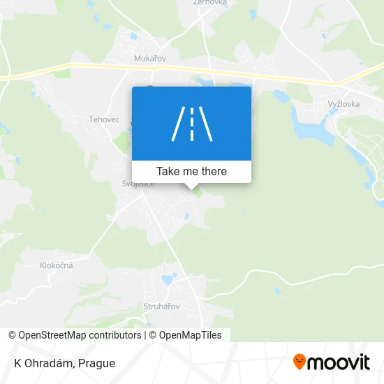 Карта K Ohradám