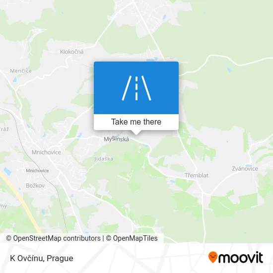 Карта K Ovčínu