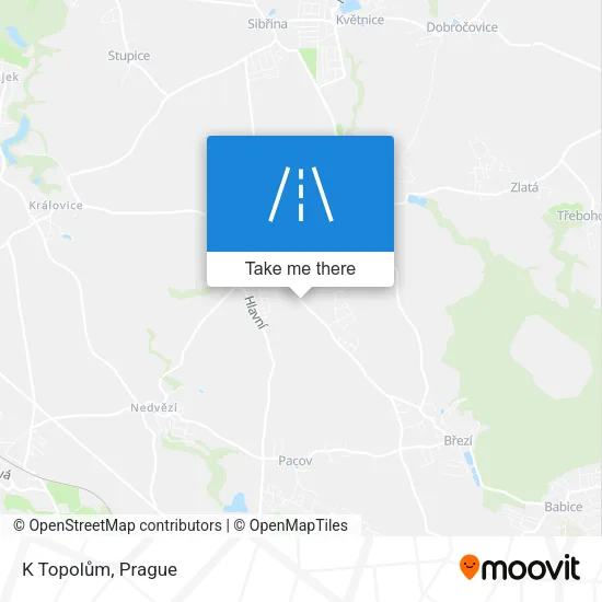 Карта K Topolům
