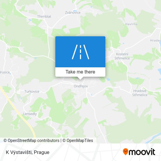 K Výstavišti map