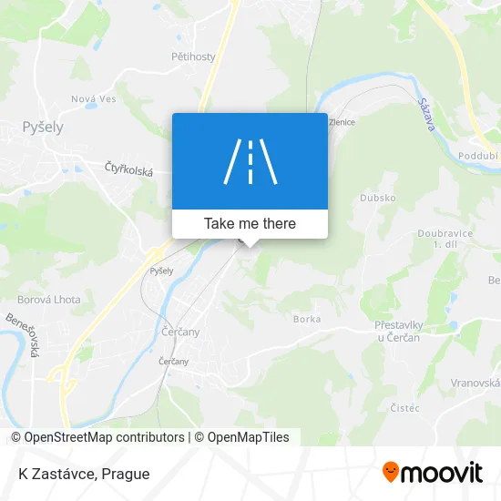 Карта K Zastávce