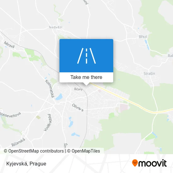 Карта Kyjevská