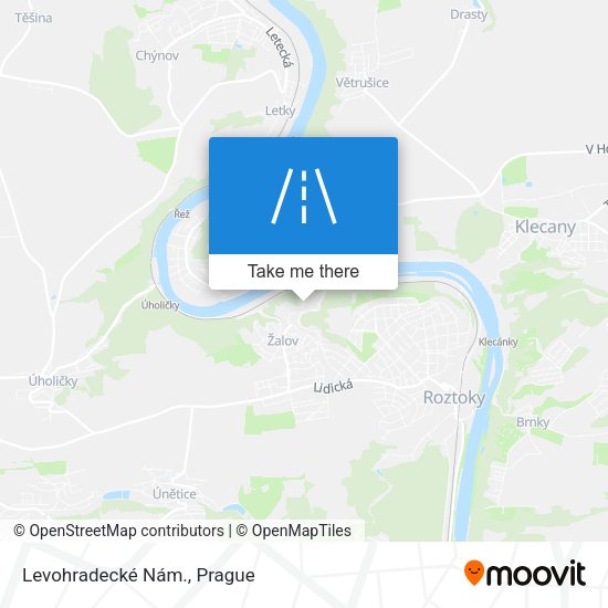Levohradecké Nám. map