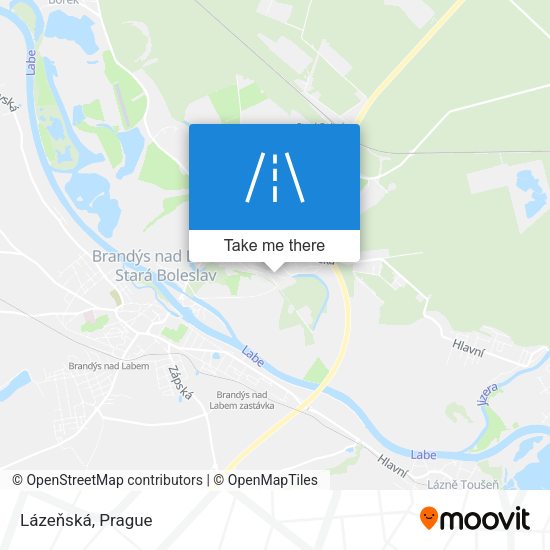 Lázeňská map