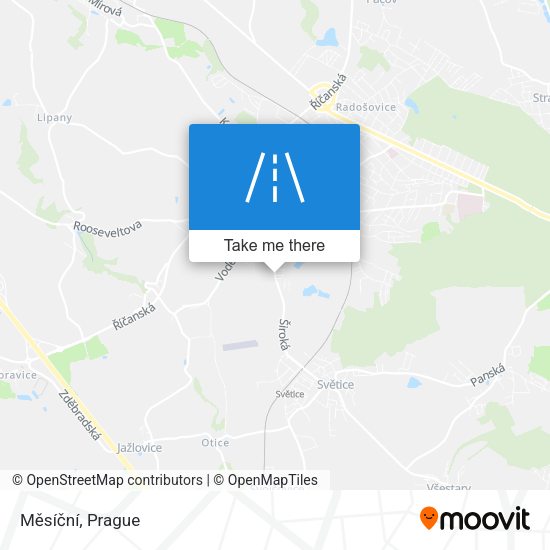 Měsíční map
