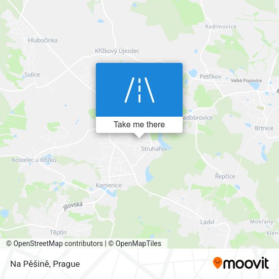Na Pěšině map