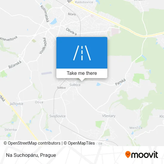 Карта Na Suchopáru