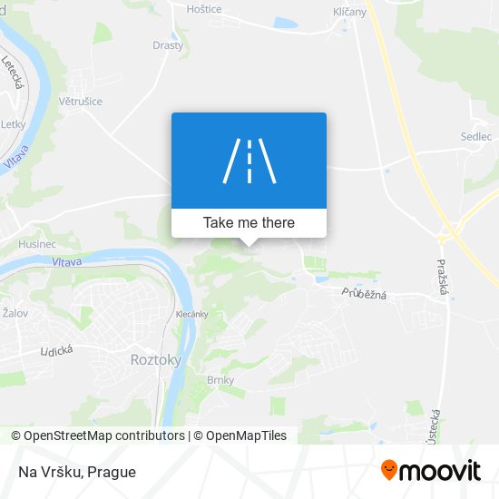 Na Vršku map