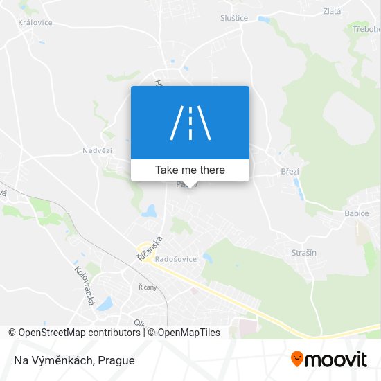 Na Výměnkách map
