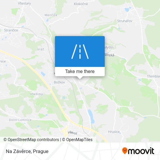Карта Na Závěrce