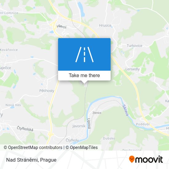 Nad Stráněmi map