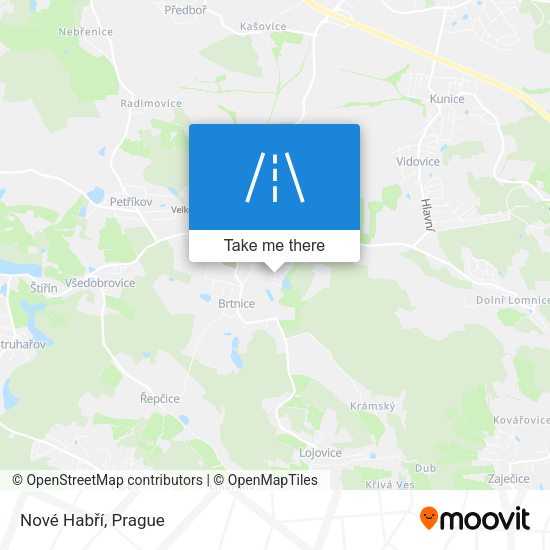 Nové Habří map