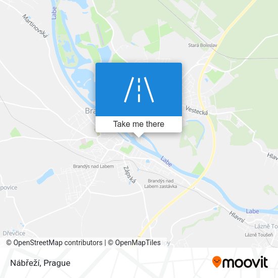 Nábřeží map