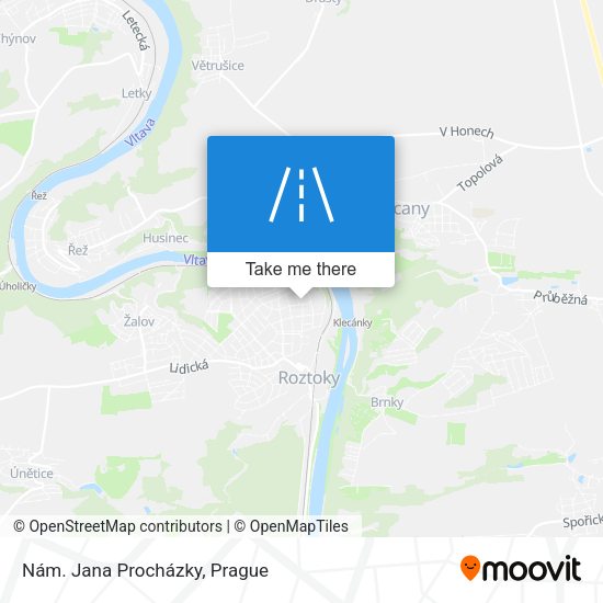 Nám. Jana Procházky map