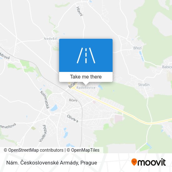Nám. Československé Armády map