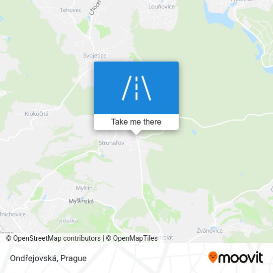 Ondřejovská map