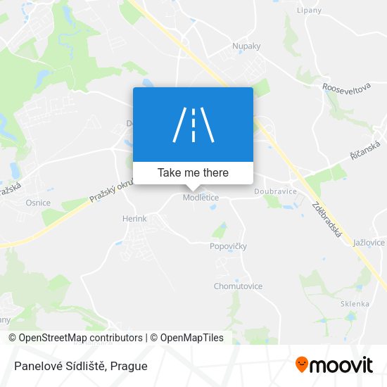 Panelové Sídliště map