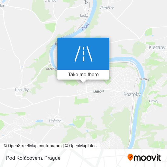 Pod Koláčovem map
