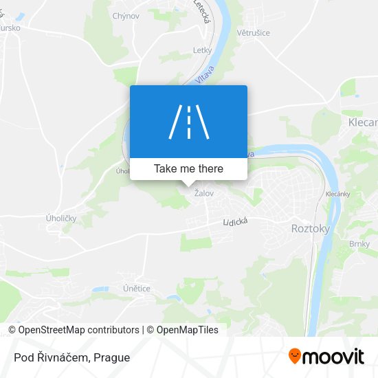 Pod Řivnáčem map