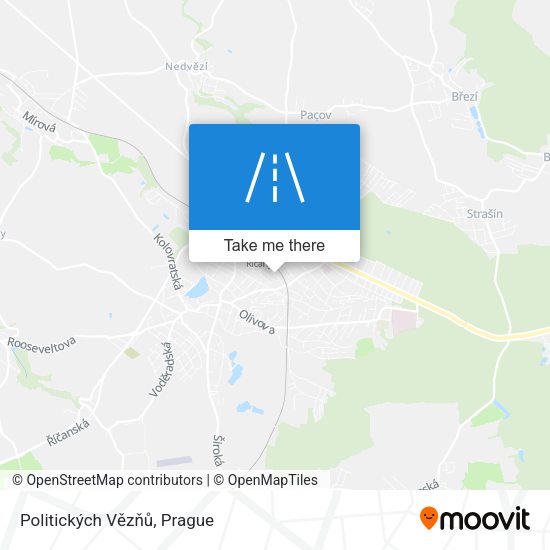 Politických Vězňů map