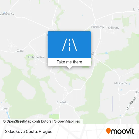 Карта Skládková Cesta
