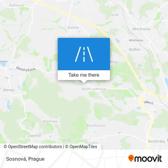 Карта Sosnová