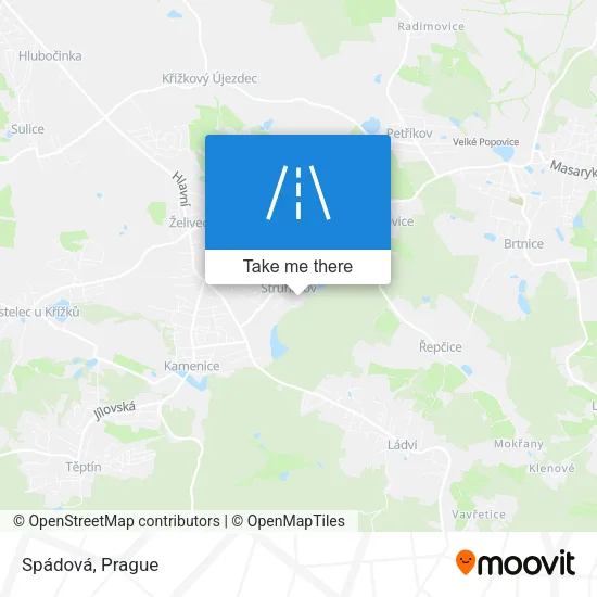 Карта Spádová
