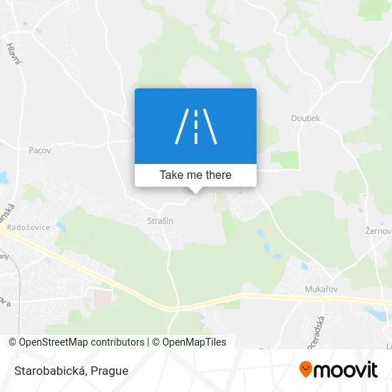 Карта Starobabická