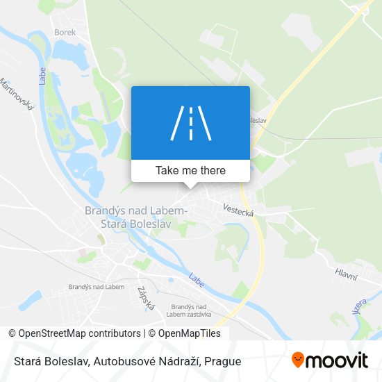 Stará Boleslav, Autobusové Nádraží map