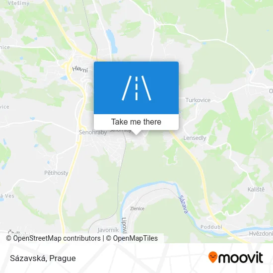 Карта Sázavská