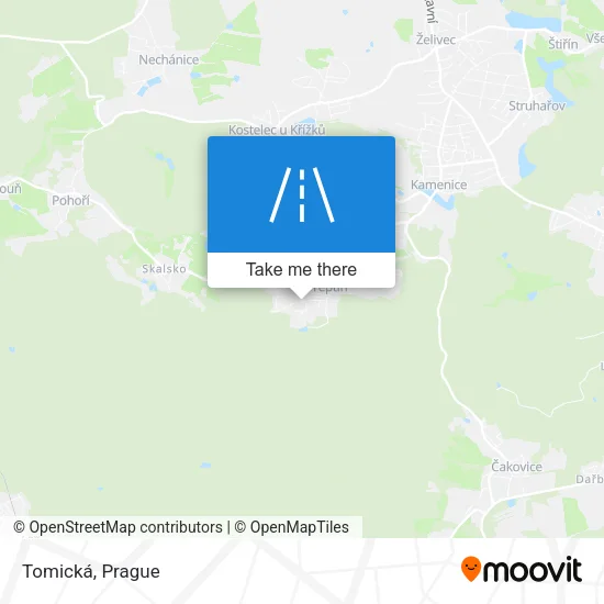 Карта Tomická