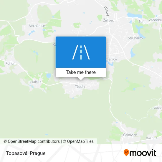 Карта Topasová