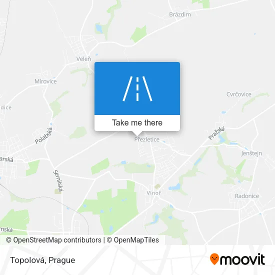 Карта Topolová